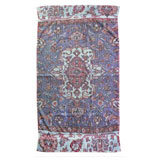 Versaille Rug Blue Cotton Bath Towels by Fresco | Gracious Style