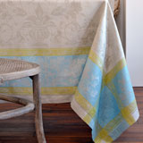 Linen Way Versailles Silver/Aqua Table Linens | Gracious Style
