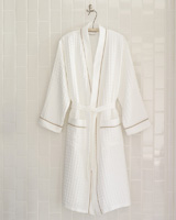 Waffle Bath Robe by Peacock Alley | Gracious Style