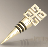 L'Objet Orient Gold Wine Stopper | Gracious Style